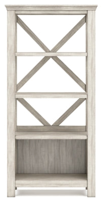 Ashley Carynhurst Whitewash 75" Bookcase