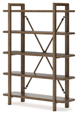 Ashley Roanhowe Brown 71" Bookcase