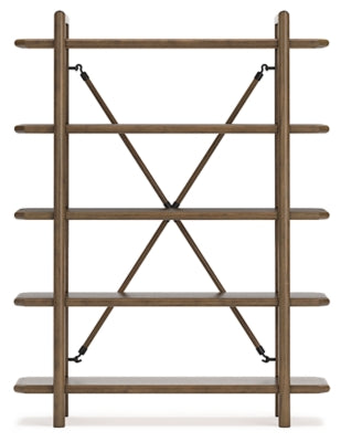 Ashley Roanhowe Brown 71" Bookcase