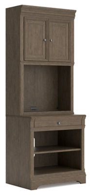 Ashley Janismore Weathered Gray Bookcase