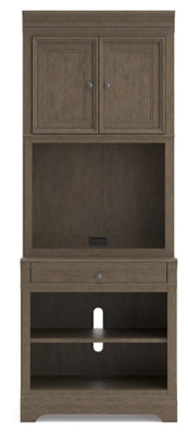 Ashley Janismore Weathered Gray Bookcase