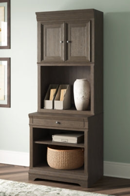 Ashley Janismore Weathered Gray Bookcase