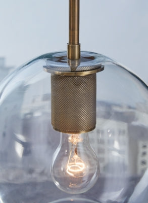 Ashley Cordunn Clear Brass Pendant Light