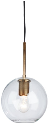 Ashley Cordunn Clear Brass Pendant Light