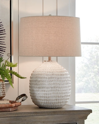 Ashley Jamon Beige Table Lamp