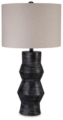 Ashley Kerbert Distressed Black Table Lamp