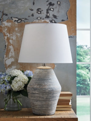 Ashley Lawrock Antique Blue Table Lamp