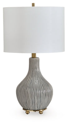 Ashley Judlen Gray Gold Finish Table Lamp