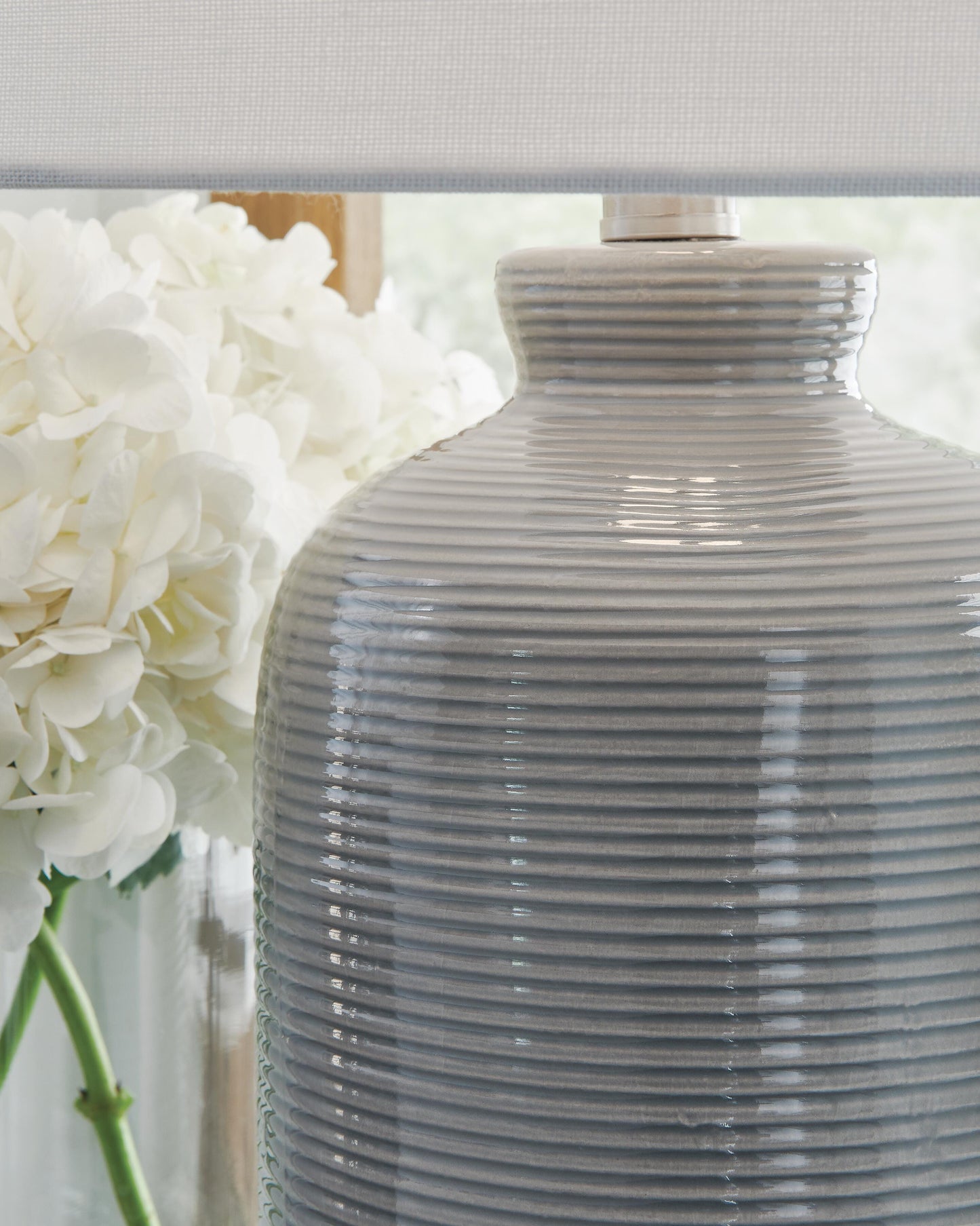 Ashley Wimlow Gray Blue Table Lamp