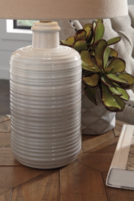 Ashley Marnina Taupe Table Lamp (Set of 2)