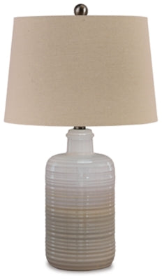 Ashley Marnina Taupe Table Lamp (Set of 2)