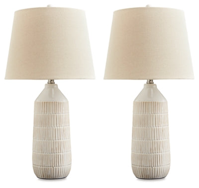 Ashley Willport Off White Table Lamp (Set of 2)