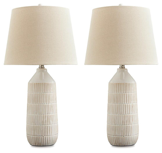 Ashley Willport Off White Table Lamp (Set of 2)