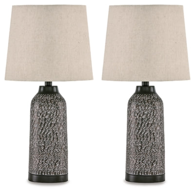 Ashley Lanson Antique Bronze Finish Table Lamp (Set of 2)