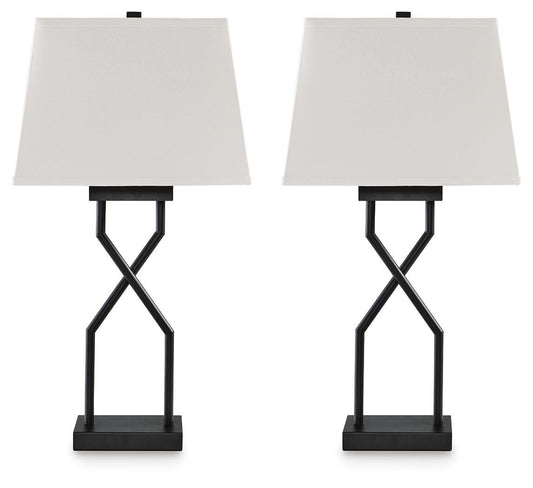 Ashley Brookthrone Black Table Lamp (Set of 2)