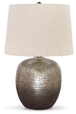 Ashley Magalie Antique Silver Finish Table Lamp