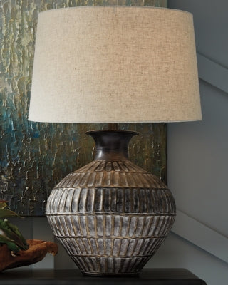 Ashley Magan Antique Bronze Finish Table Lamp