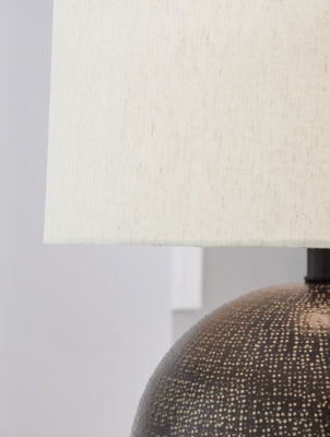 Ashley Hambell Black Gold Finish Table Lamp