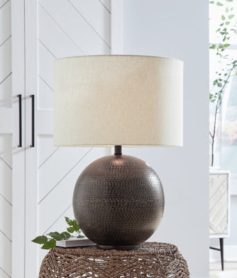 Ashley Hambell Black Gold Finish Table Lamp