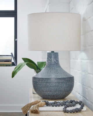 Ashley Schylarmont Antique Gray White Table Lamp