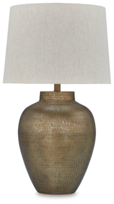 Ashley Madney Antique Gold Finish Table Lamp