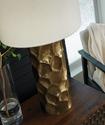 Ashley Marshawn Gold Finish Table Lamp