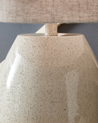Ashley Linas Cream Beige Table Lamp