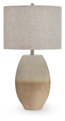 Ashley Linas Cream Beige Table Lamp