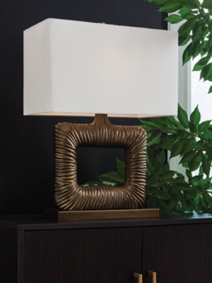 Ashley Garronby Antique Brass Finish Table Lamp