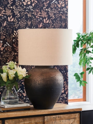 Ashley Newgerhard Brown Black Table Lamp