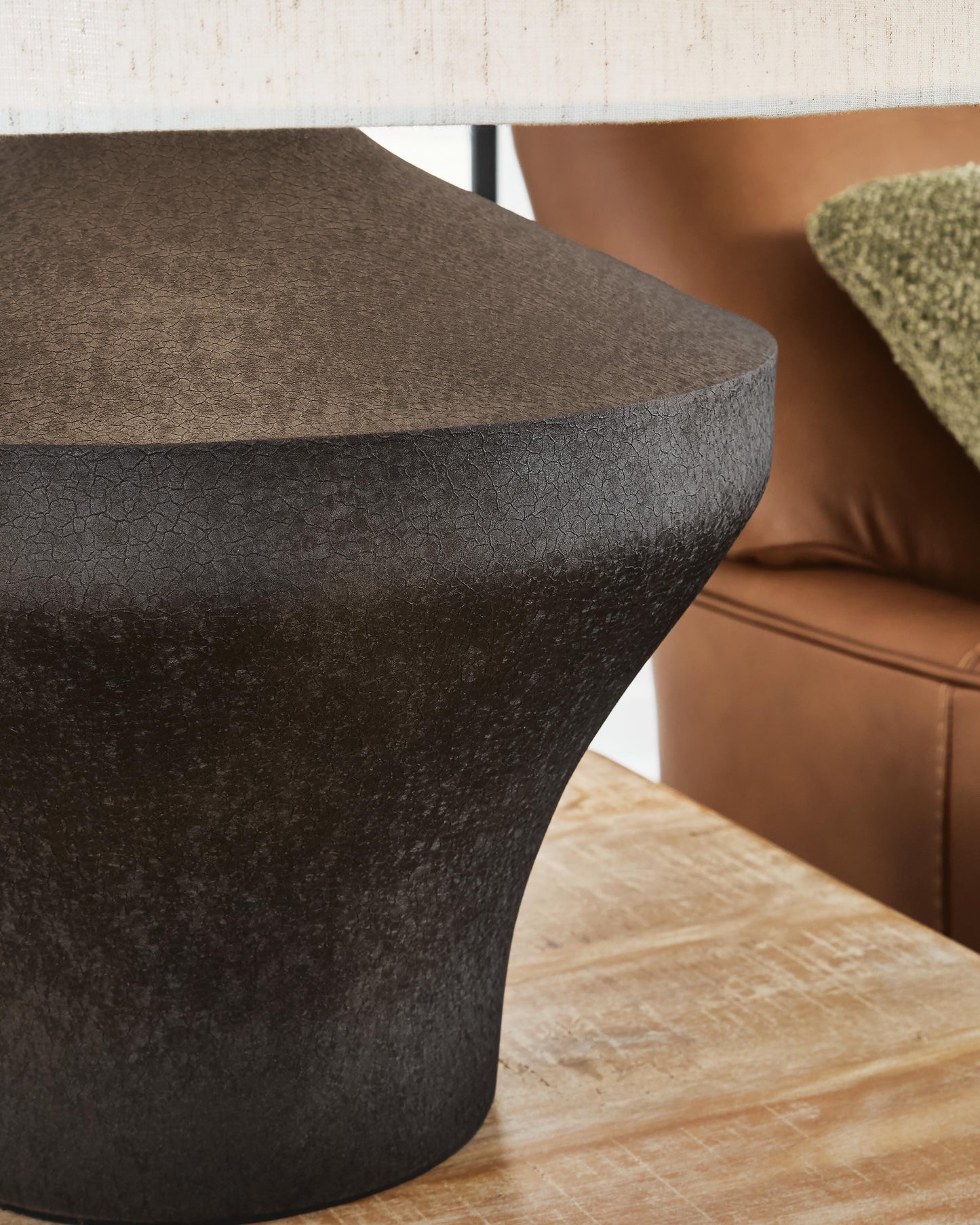 Ashley Dolanham Distressed Brown Table Lamp