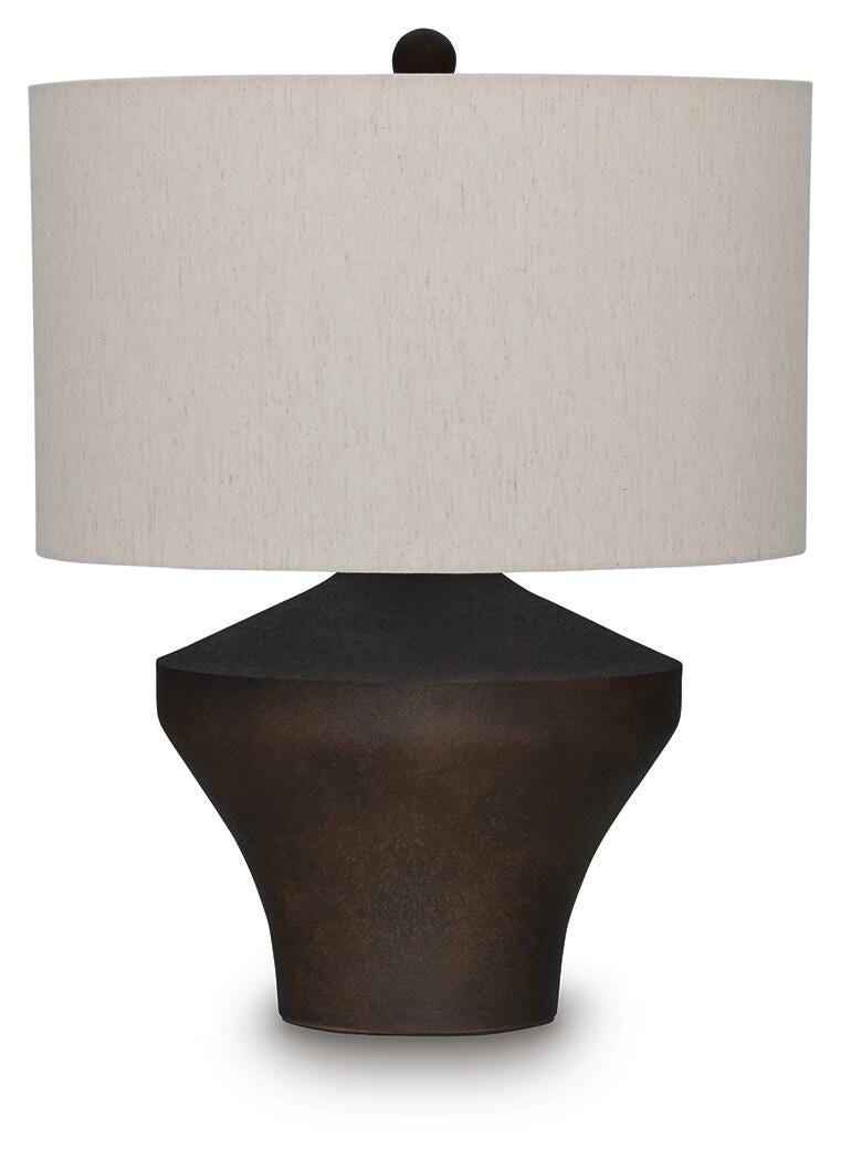 Ashley Dolanham Distressed Brown Table Lamp