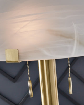 Ashley Tobbinsen Brass Finish Floor Lamp