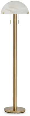 Ashley Tobbinsen Brass Finish Floor Lamp