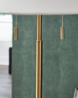 Ashley Haigwood Gold Finish Floor Lamp