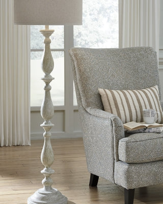 Ashley Bernadate Whitewash Floor Lamp