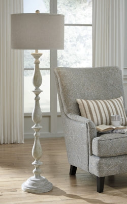 Ashley Bernadate Whitewash Floor Lamp