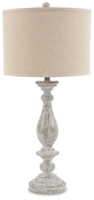 Ashley Bernadate Whitewash Table Lamp (Set of 2)