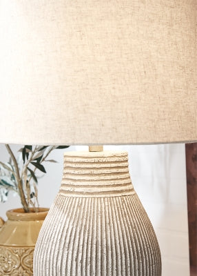Ashley Layal Beige Table Lamp
