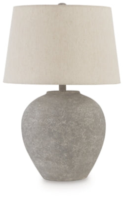Ashley Dreward Distressed Gray Table Lamp