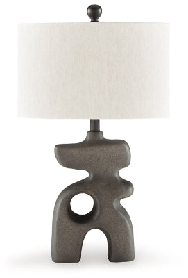Ashley Danacy Distressed Black Table Lamp