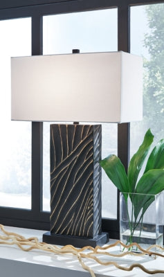 Ashley Bartlen Black Gold Finish Table Lamp
