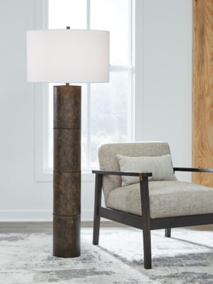 Ashley Jebson Dark Bronze Finish Floor Lamp
