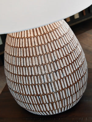 Ashley Darrich Beige White Table Lamp