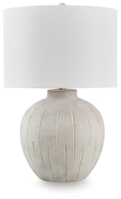 Ashley Calbert Warm Gray Table Lamp