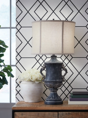 Ashley Morvanford Antique Black Table Lamp