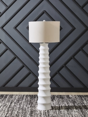Ashley Veraleigh White Floor Lamp