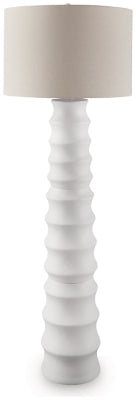 Ashley Veraleigh White Floor Lamp