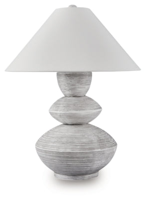 Ashley Brickdon Distressed White Table Lamp