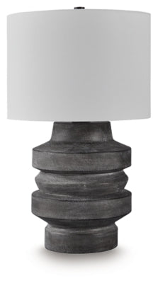 Ashley Wahida Distressed Black Table Lamp